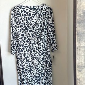 Lauren Ralph Lauren | Plus Geo-Print Faux-Wrap Dress